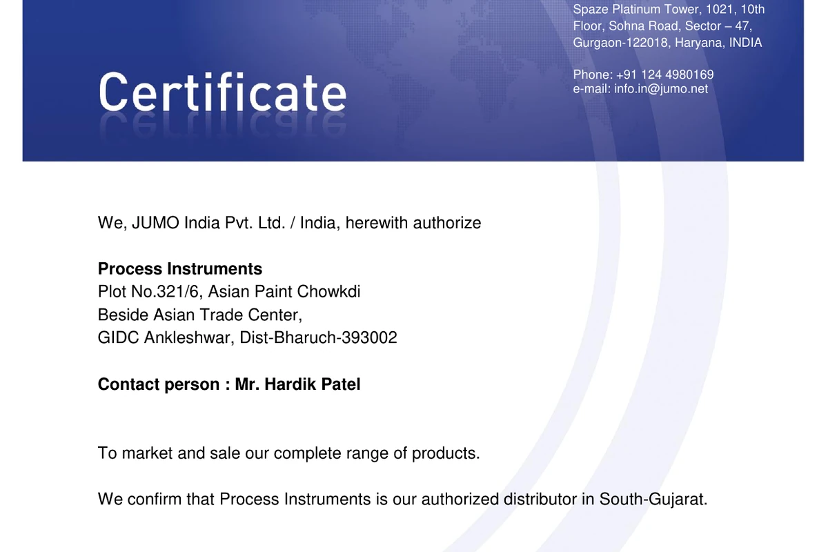 JUMO - Authorized Distributor
